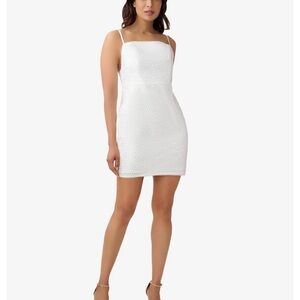 Aiden Mattox size 12 Ivory Sequin Dress